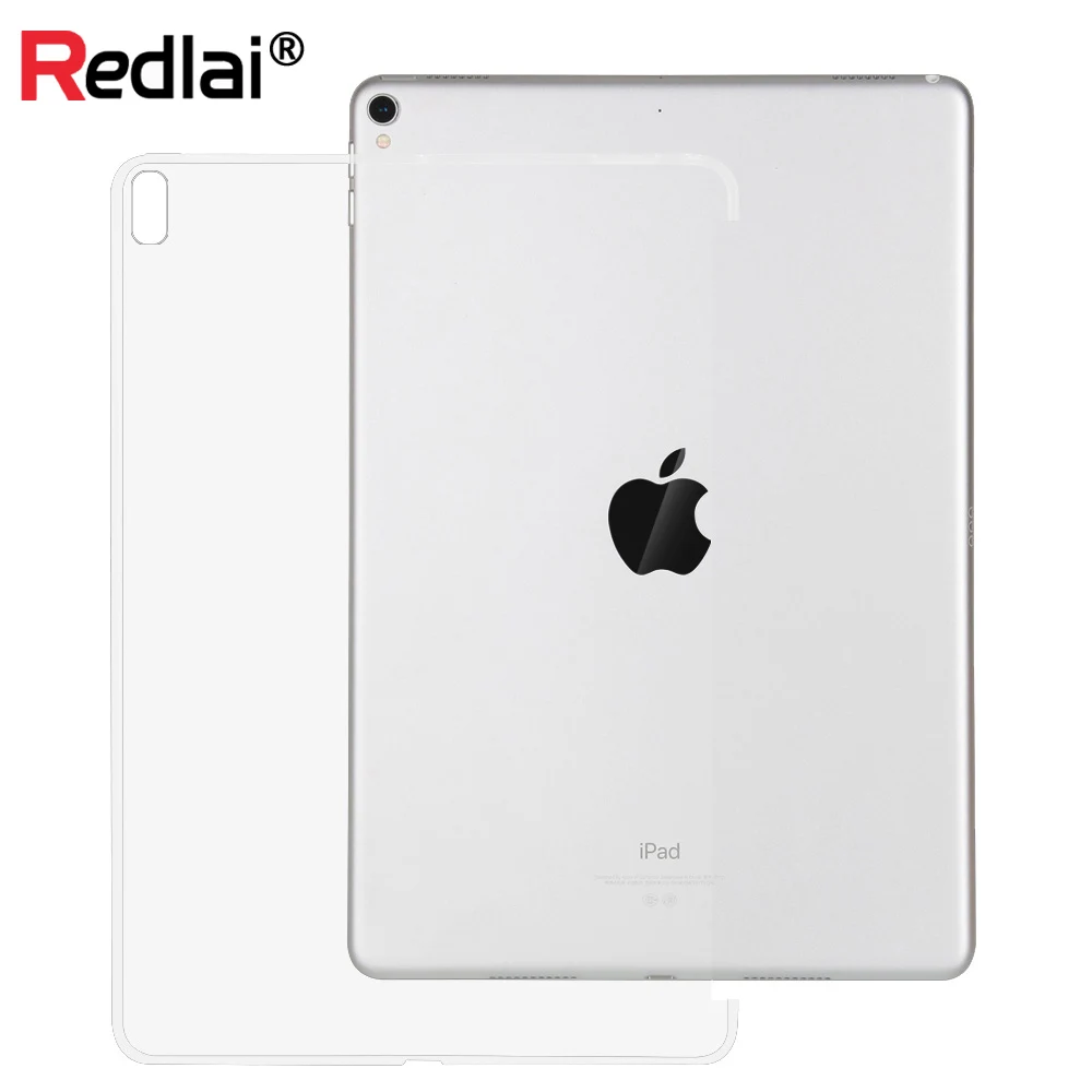 Redlai для iPad Pro дюймов 10 5 2017 выпуск прозрачный ТПУ мягкий чехол может работать с