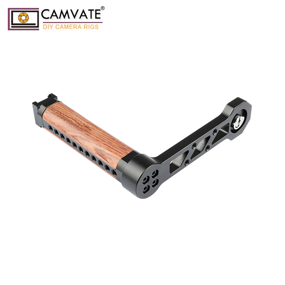 Рукоятка CAMVATE с деревянной ручкой и башмаком для карманной кинокамеры Blackmagic
