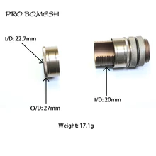 Pro Bomesh, 1 шт., 17,1 г, алюминиевая самодельная Рыболовная катушка, аксессуар для сиденья, отделка, сделай сам, удочка, компонентная спиннинговая катушка, сиденье