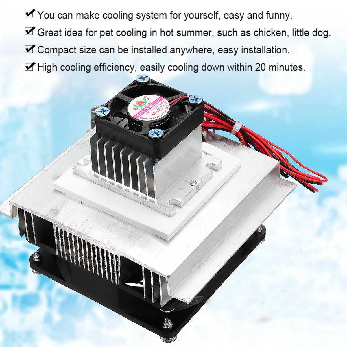 DC 12V 60W Fridge Refrigerator Refrigeration Fast Cooling System DIY Kit Mini Air Conditioner Home Appliance Refrigerator Part