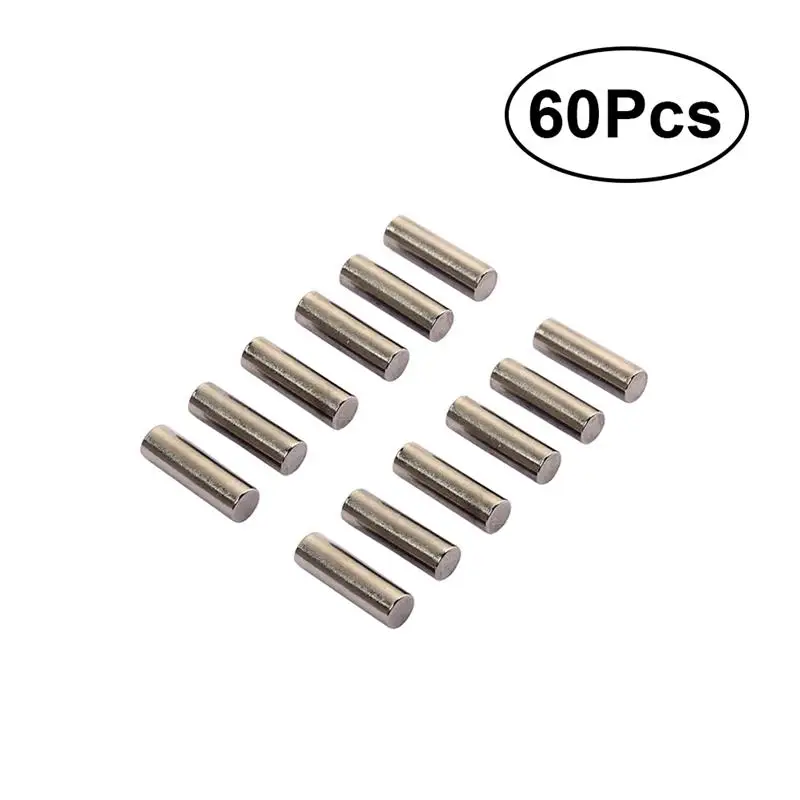 60 sztuk gitara Humbucker Pickup polapiece polak Slugs/ Steel Slug pręty niklowane dla elektryczna gitara basowa części zamienne