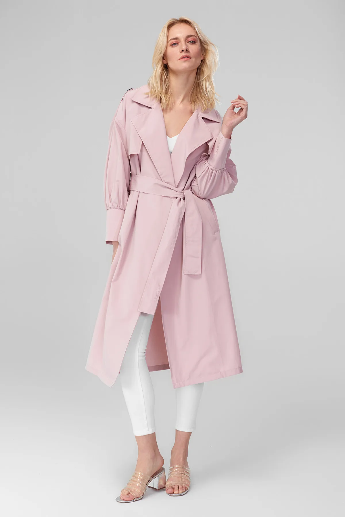 bubble trench coat womens