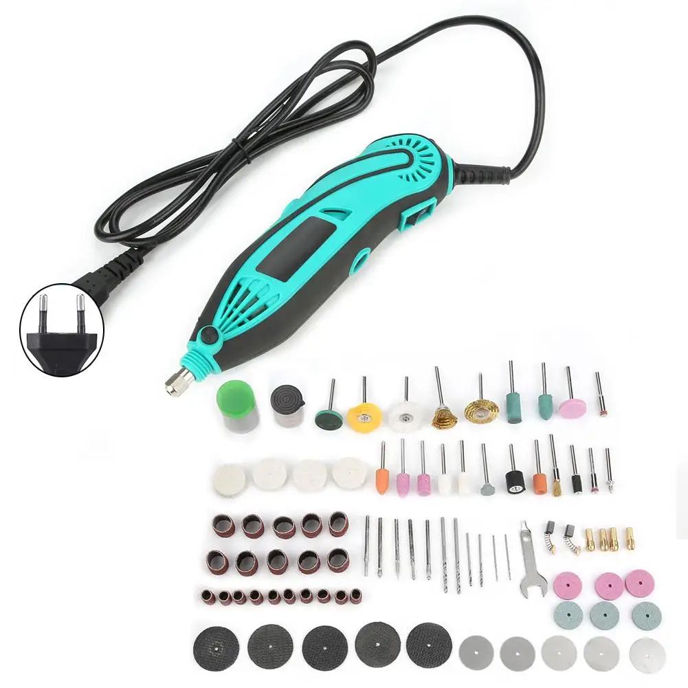 

130W Mini Electric Grinder Drill Variable Speed Rotary Tools Power Tool Kit AC 110-220V US EU Plug 2019