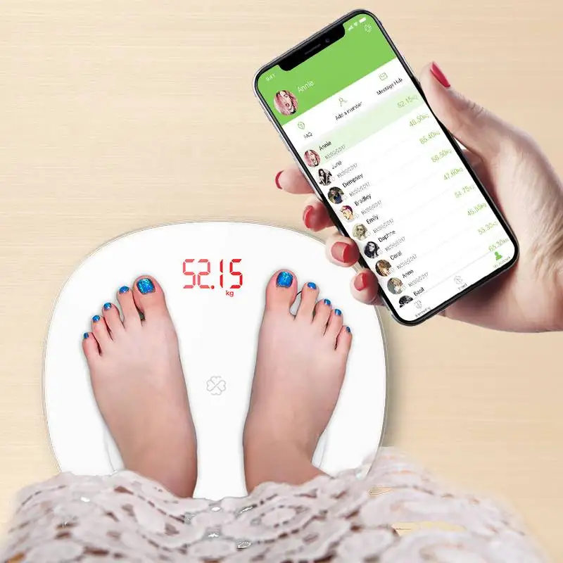 Electronic Digital Scale 13 Languages High Precision Weight Scale Smart LED Digital Weight Scale APP Android or IOS