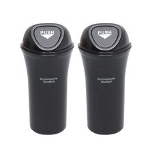 2 шт. портативная мини Автомобильная мусорная корзина Автомобильная корзина для мусора автомобильный Органайзер герметичная мусорная корзина для мусора автомобиля с крюком для автомобиля