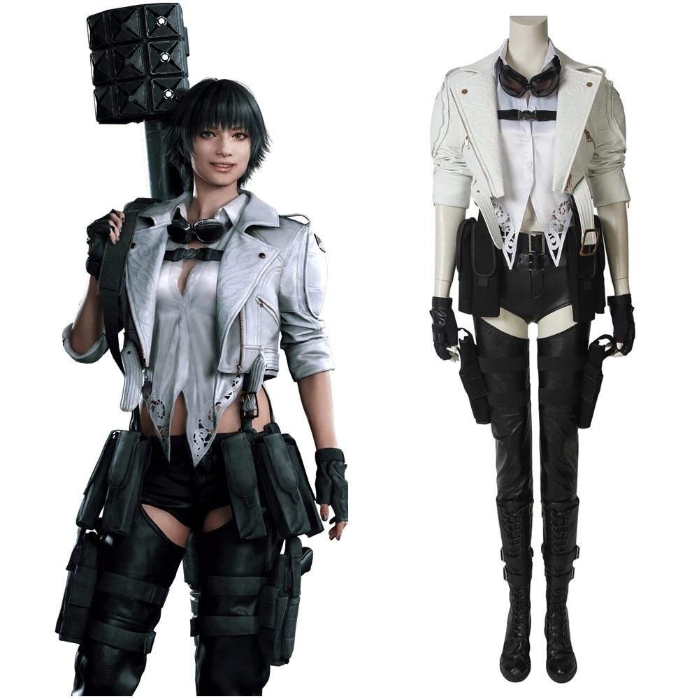 

Devil May Cry V DMC 5 Lady Mary Cosplay Costume Women Full Suit Outfit