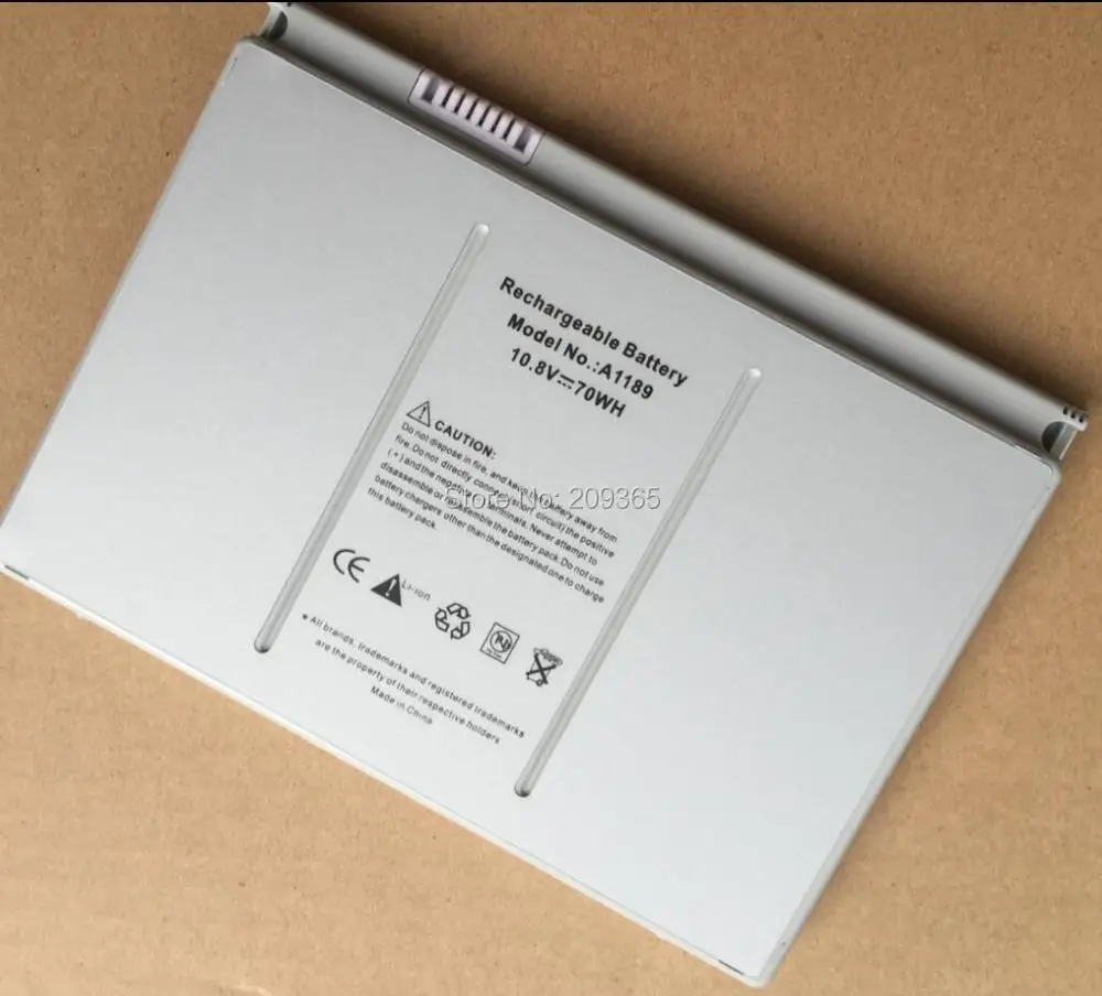 Günstige HSW 6600 mAh Laptop Batterie A1189 Für Apple MacBook Pro17 Zoll MA092T MA897X EINE MA611B A1151 batterie A1212 A1229 a1261 batterie