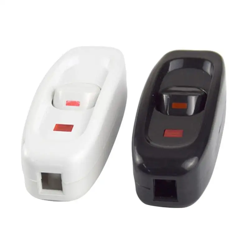 

Key Type 220V LED Light Switch Lamp Button Switchs with Light Household Wire Plug Electric Fan Table Lamp Lightiung Accessories