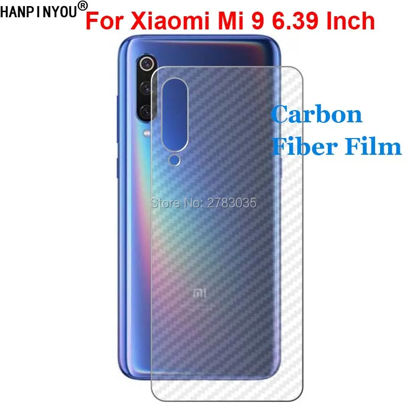 

For Xiaomi Mi 9 Mi9 6.39" Durable 3D Anti-fingerprint Transparent Carbon Fiber Back Film Screen Protector (Not Tempered Glass)