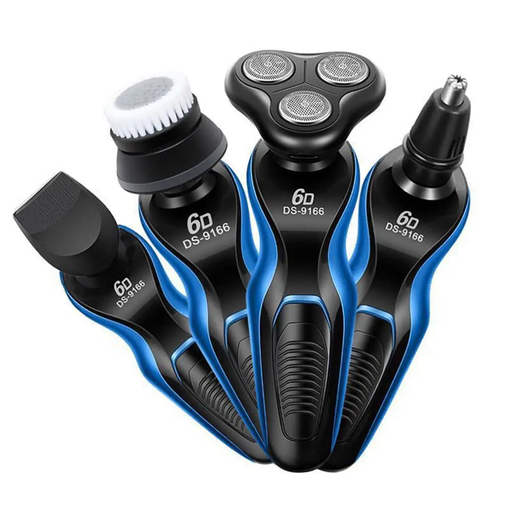 

Wet/dry 4D Shaver For Men Electric Shaver Electric Razor Rechargeable body shaving machine waterproof beard shaver cleaning