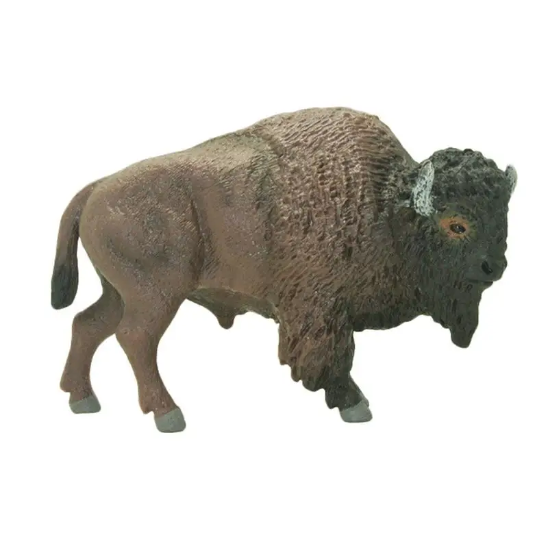 Оригинальные настоящие дикие жизни зоопарк модели животных американские Bison