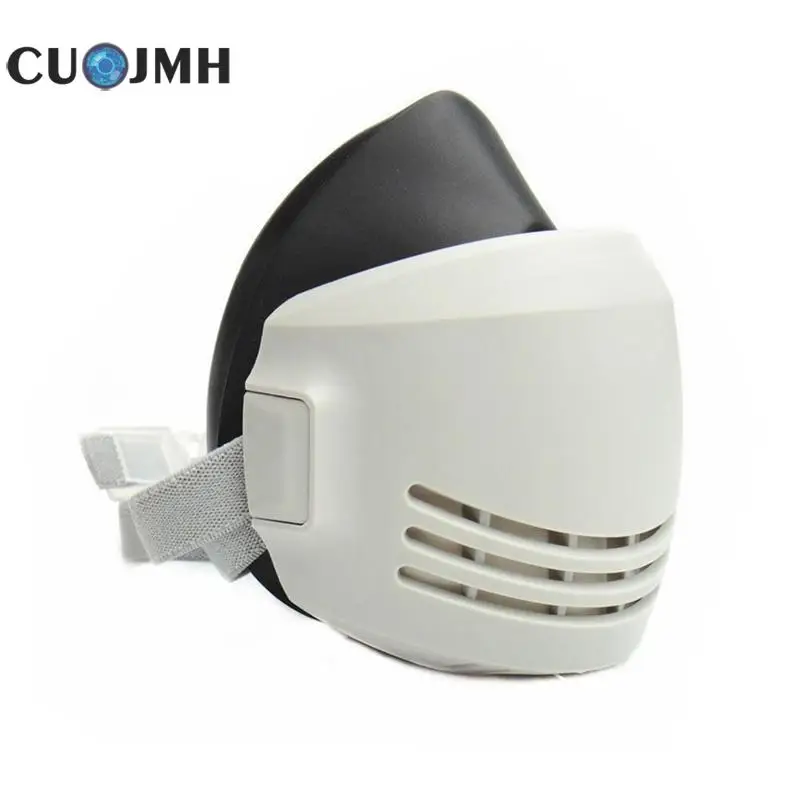 

White Rubber Anti-dust Respirator Industrial Welding Dust Mask Headset Pm2.5 Respiratory Protection Security Protector Mask