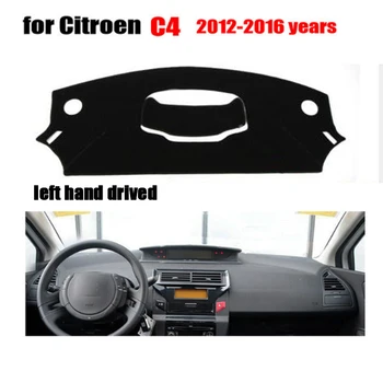 

Car dashboard covers mat for Citroen new C4 2012-2016 Left hand drive dashmat pad dash covers Instrument platform accessories