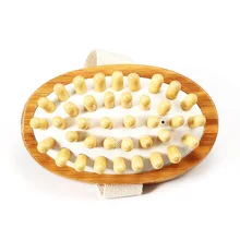 Новая высококачественная щетка для тела деревянная щетина массажер щетка для спины спа губка-скруббер для ванны поставка Лидер продаж