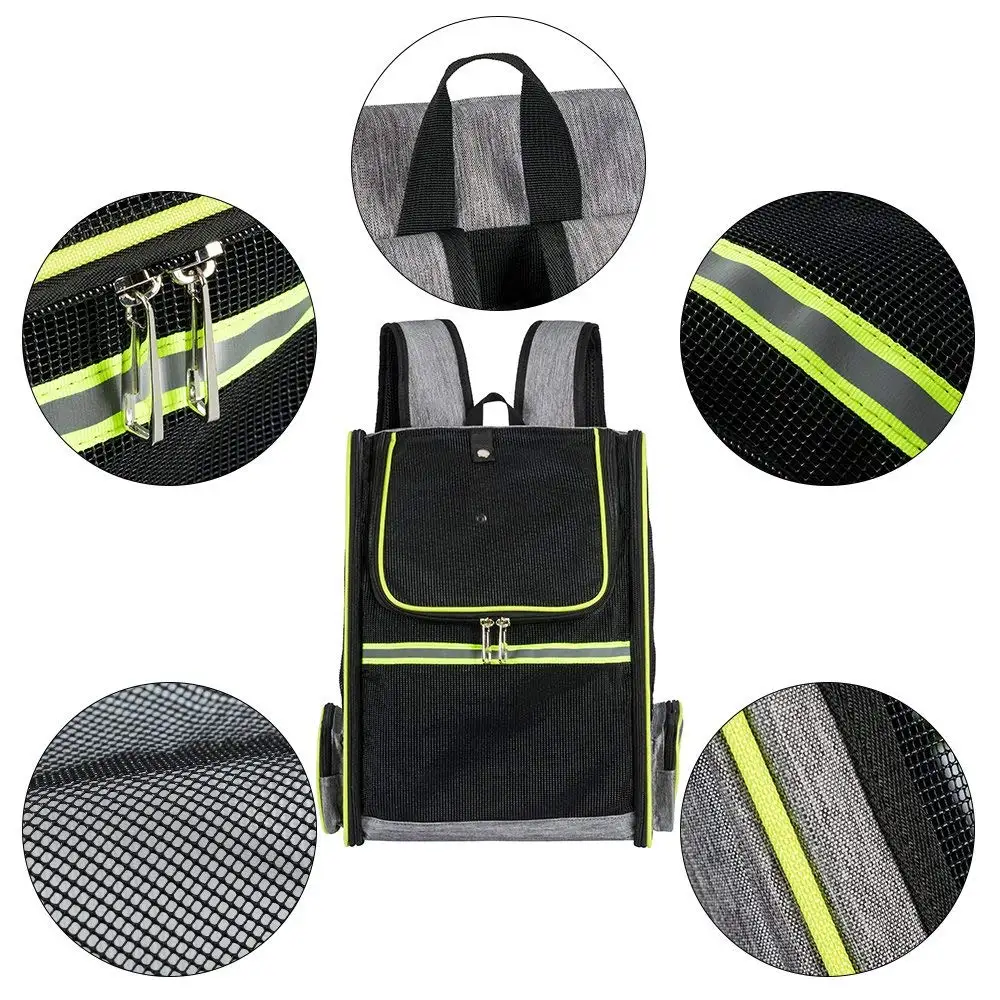 Pet Carrier Backpack For Small Dogs Or Cats Breathable Mesh Puppy Pack For Travel, Hiking, Walking, Cycling& Outdoor Use