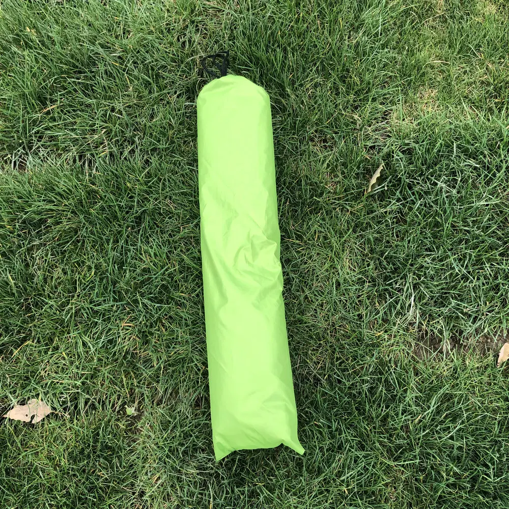 

WJ Outdoor Green Color Portable Camping Tarp With Poles Beach Tent Shelter Sun Shade Include Pegs And Ropes