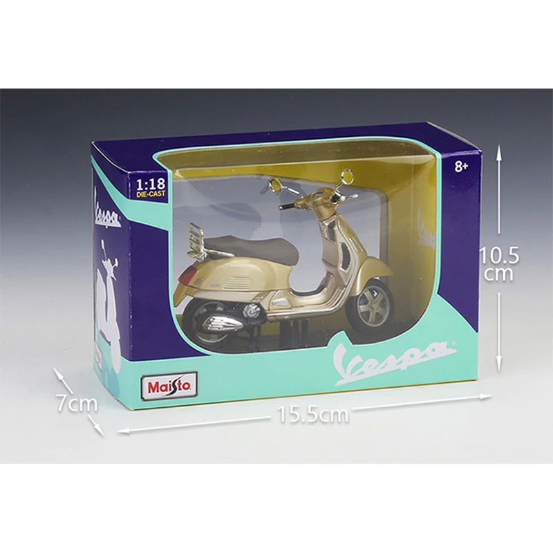 MAISTO 1:18 Vespa GTS 300(2017) литой мотоцикл модель гибкие вращающиеся колеса игрушка для