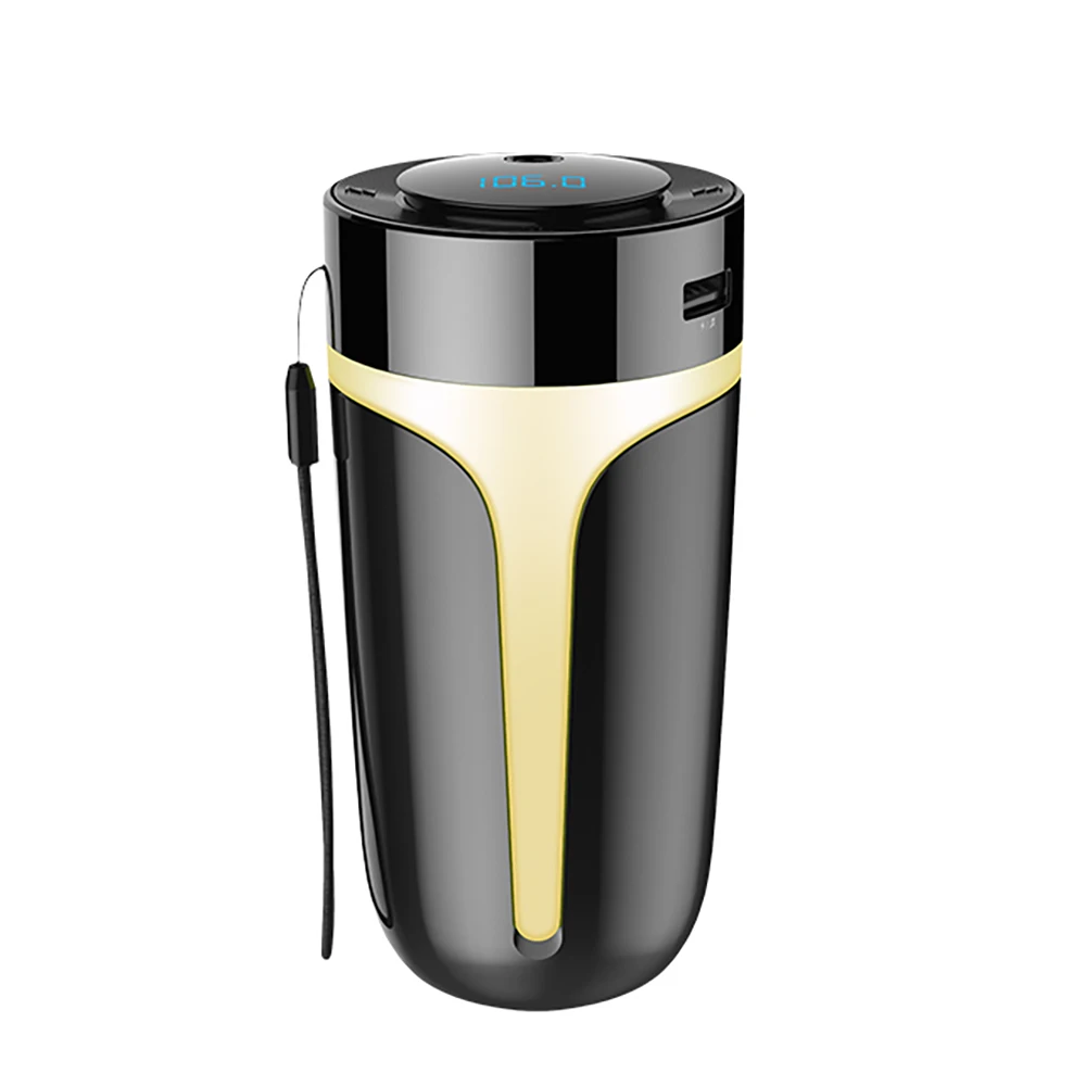 

2 in 1 300ml USB Electric Air Aroma Humidifier FM Transmitter Bluetooth 5.0 Audio Player with LED Night Lamp for Home car