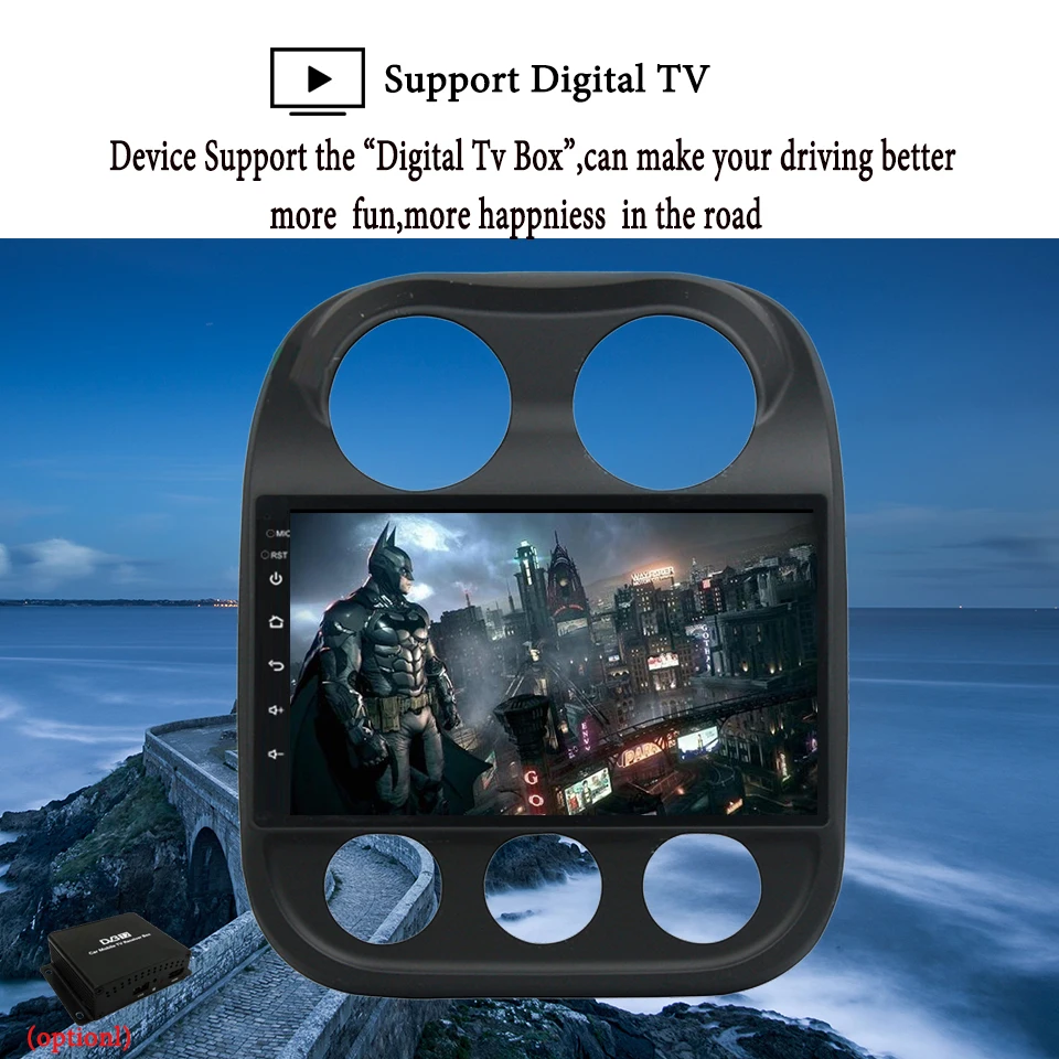 10 1 &quot6G RAM 128G ROM Android 0 автомобильный DVD GPS для JEEP COMPASS 2010 2011 2015 16 аудио Радио Стерео
