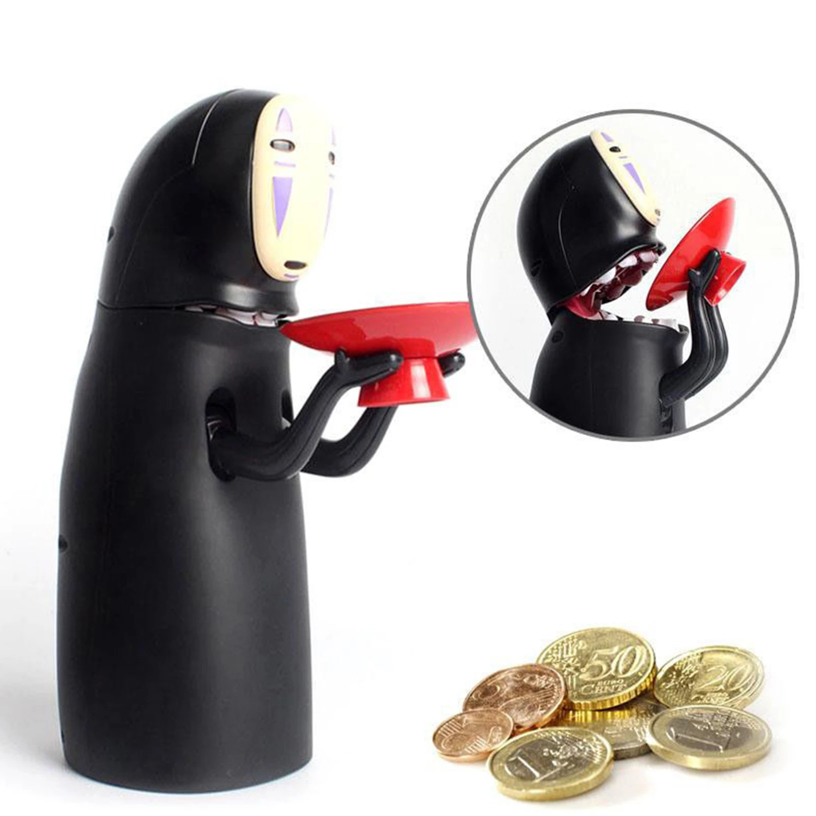 音楽射精無顔マン貯金箱銀行図コイン銀行 Kaonashi しゃっくり ストレージボトル 瓶 Aliexpress