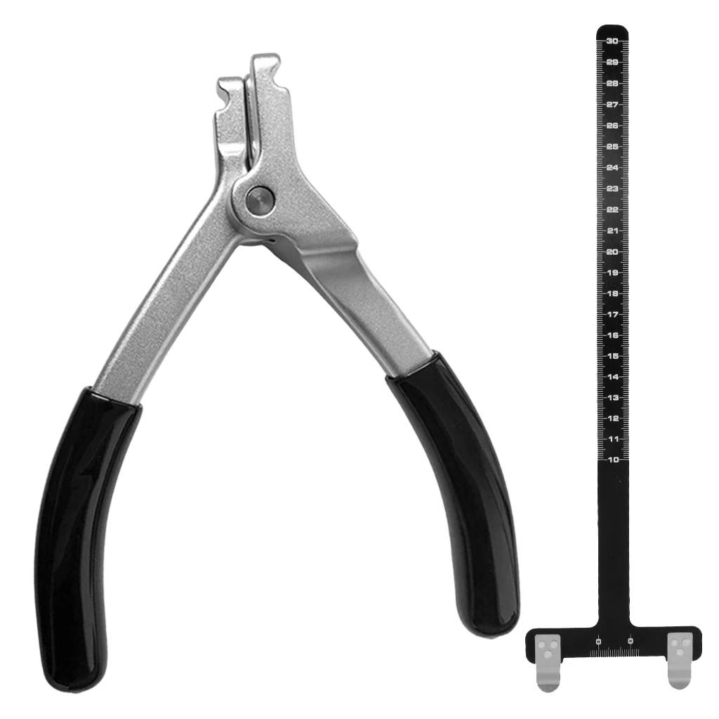 

Pro Archery Aluminum Ruler T Bow Square Tool Tuning Nocking Point Positioning + Archery D Loop Plier For Outdoor Target Hunting