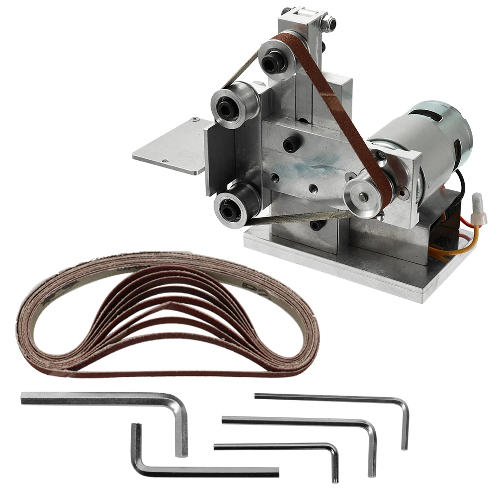 

Multifunctional Grinder Mini Electric Belt Sander DIY Polishing Grinding Machine Cutter Edges Sharpener belt grinder sanding