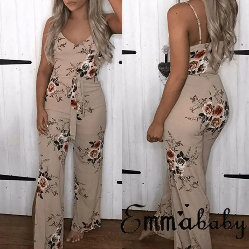 Womens Clubwear Playsuit Bodysuit Party Jumpsuit Romper Chiffon Long Trousers Womens Clubwear Playsuit Bodysuit Party Jumpsuit Romper Chiffon Long Trousers
