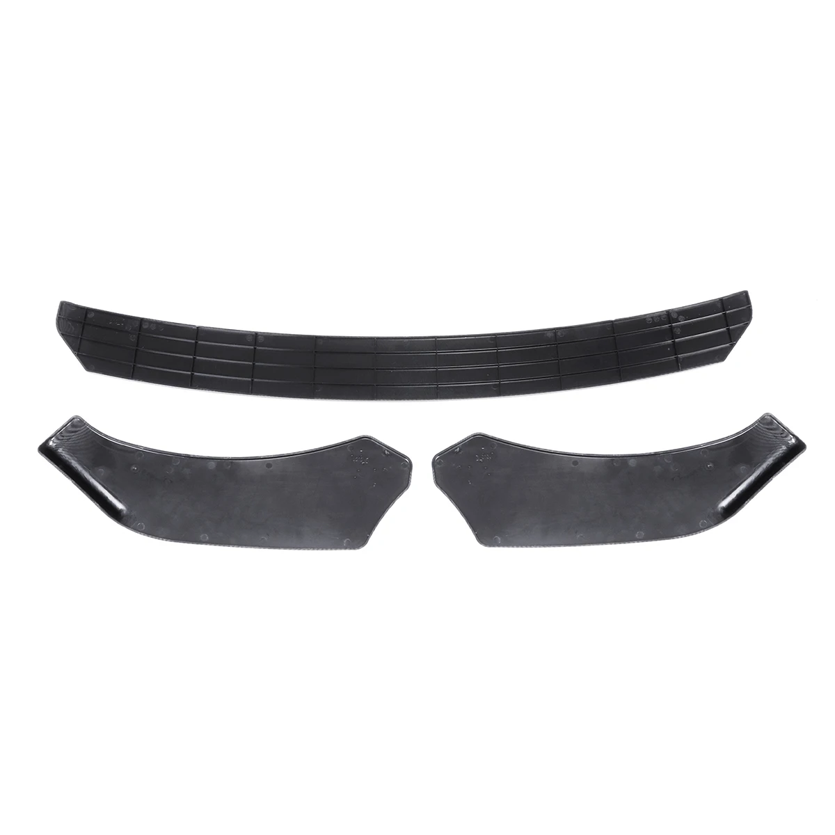 Aspecto de fibra de carbono/Negro Universal 3 piezas para el coche frente labio barbilla parachoques Kits de cuerpo giran el ángulo nuevo para honda para BMW para Benz Aspecto de fibra de carbono/Negro Universal 3 piezas para el coche frente labio barbilla parachoques Kits de cuerpo giran el ángulo nuevo para honda para BMW para Benz