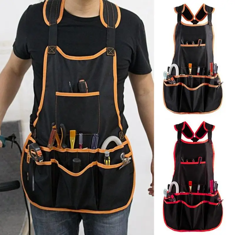 Gardening Oxford Cloth Apron Adjustable Professional With Tool Pockets