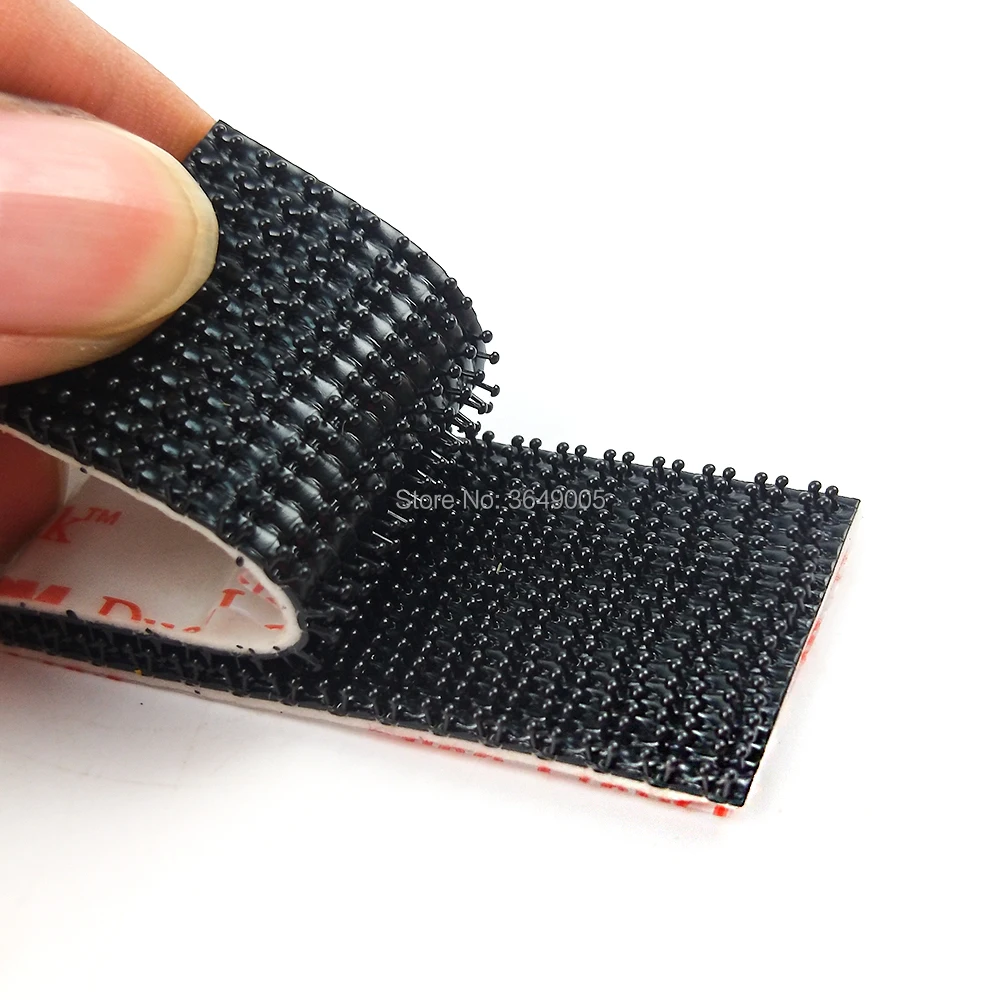 

25.4mm x 25.4mm Dual Lock SJ3550 Black VHB adhesive tape Mushroom Fastener Tape, Type 250