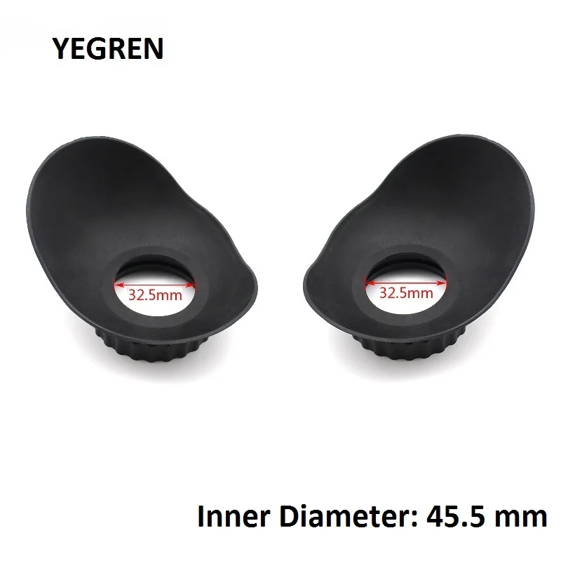 

One Pair Rubber Eye Cups Eye Guards for Stereo Metallurgical Microscope Eyepiece Binoculars Telescope Inner Diameter 45.5 mm