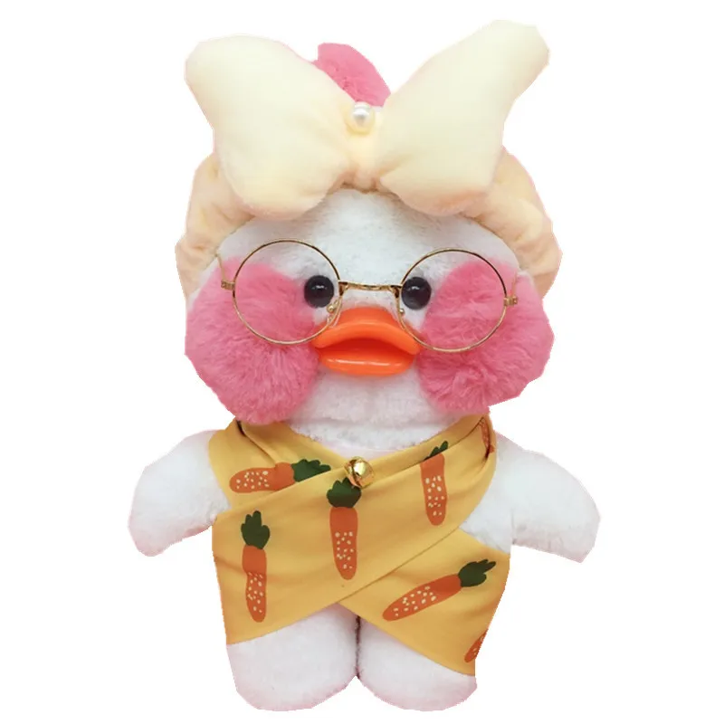 INS Lalafanfan cafemi kawaii мягкие игрушки желтая розовая белая утка плюшевые куклы для