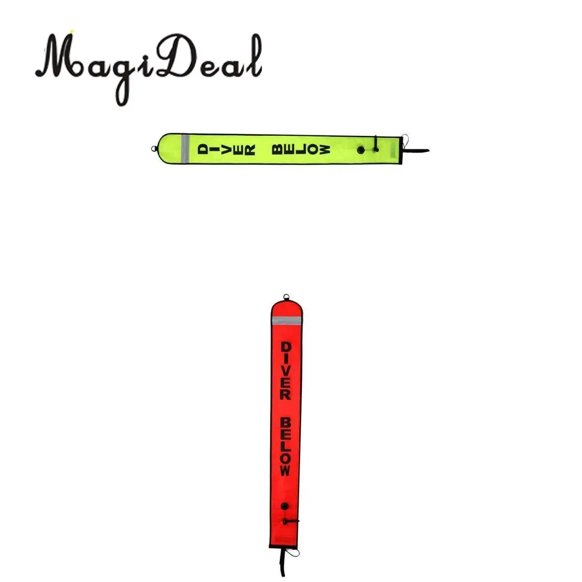 

2Pcs High Visibility Signal Tube Marker Buoy SMB Safety Sausage For Scuba Diving Spearfishing Snorkel Underwater Gear Equipment