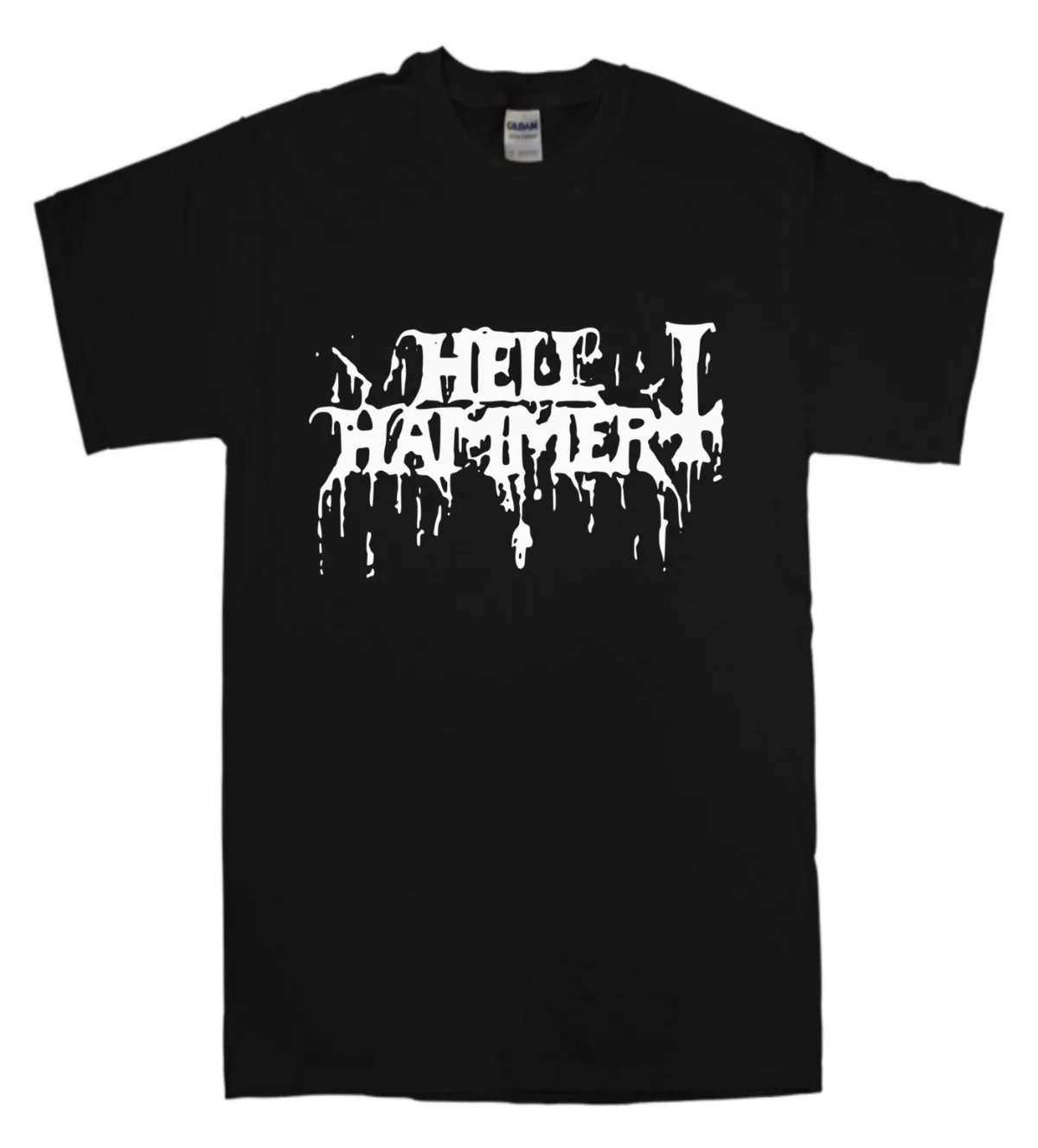 

Hellhammer T-shirt New Black T Shirt Black Death Metal Band Mayhem Marduk Logo Mans Unique Cotton Short Sleeves O-Neck T Shirt