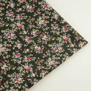 

Black 100% Cotton Fabric for DIY Sewing Patchwork Tissue Fabric Tilda Doll Cloth Textiles Fat Quarter for Geginner's Practice CM