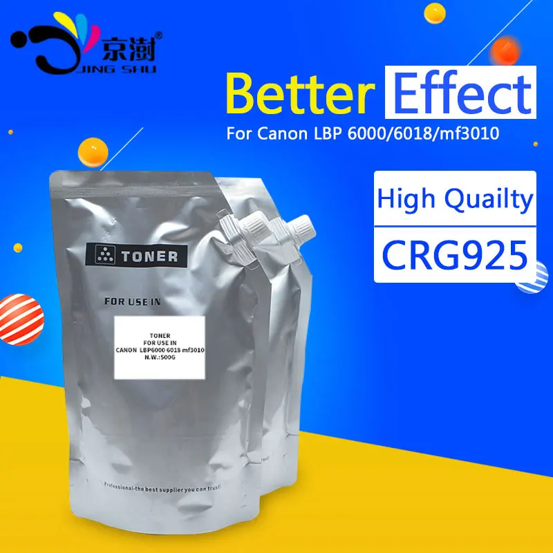 500g совместимый тонер CRG925 Заправка для Canon CRG 325 725 925 LBP 6000 6018 mf3010 принтера|Тонер| |