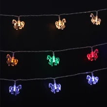 10/20/40 светодиодный Единорог в форме лошади светодиодный гирлянды 1,2/2,5/5 M Батарея питание для хеллоуина и рождества декор для детских комнат