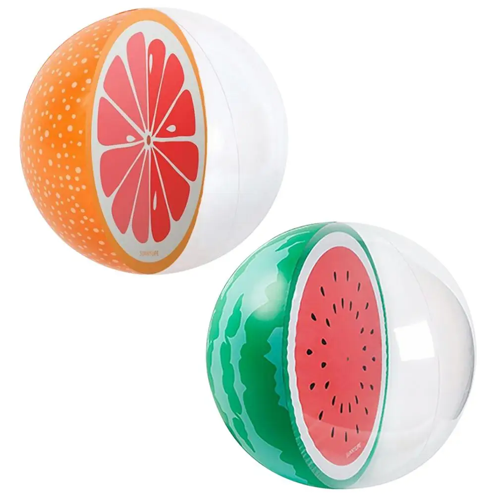

Inflatable Water Beach Ball Watermelon Orange Shape Beach Pool Party Summer Balloons Sport Ball Float Toys for Children Adult