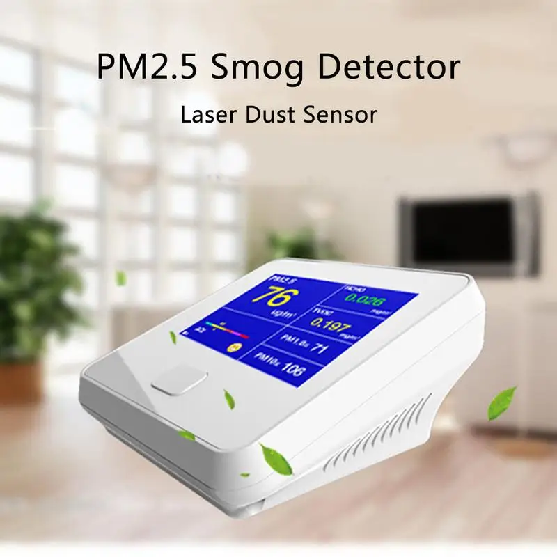 

Formaldehyde Detector Portable PM2.5 Red Infrared Smog Detector Air Quality HCHO/TVOC Tester Dropshipping