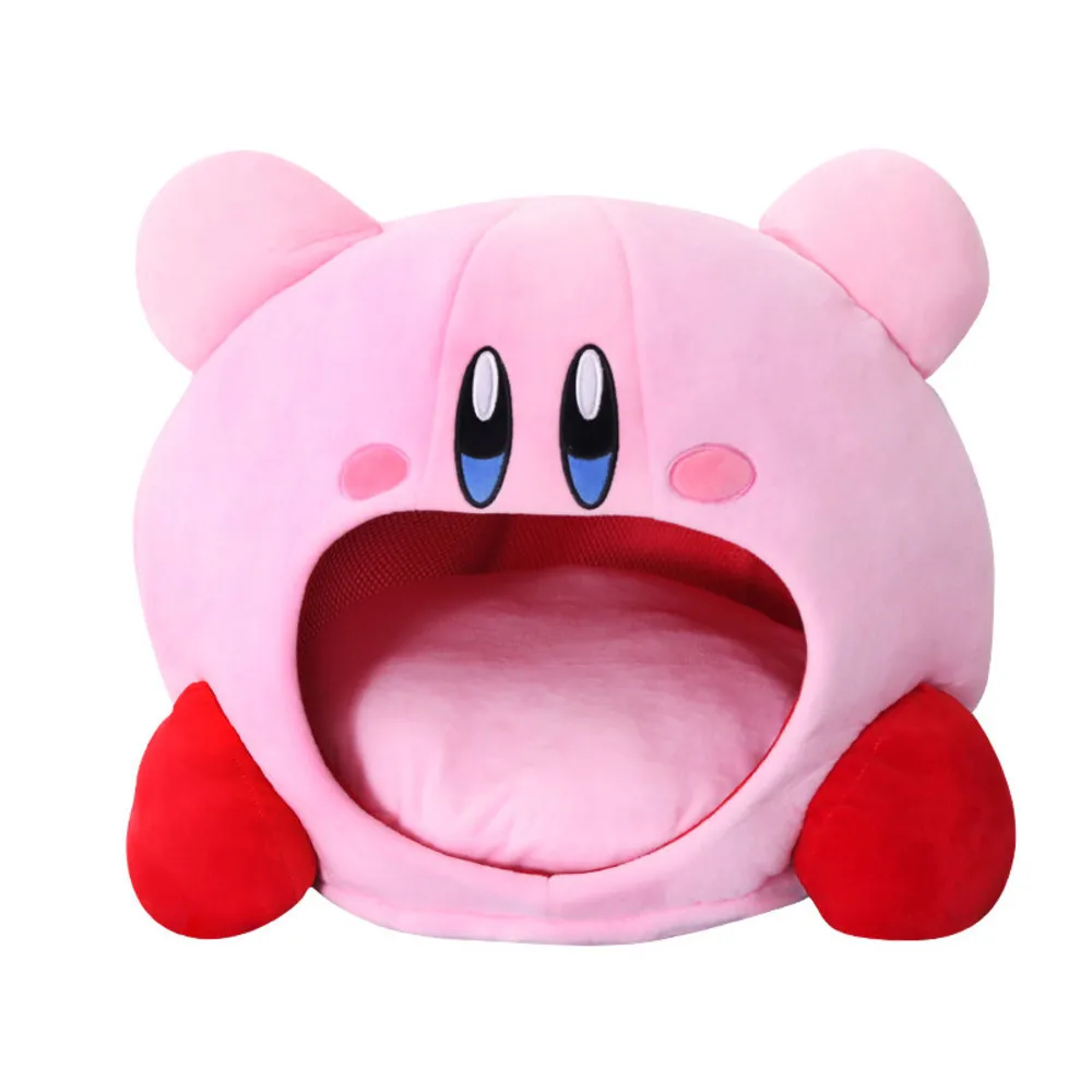 

Super Kawaii Anime Cosplay Kirby Game Nap Pillow Box Finger Soft Plush Christmas Gift
