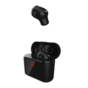 

Wireless Bluetooth Earphone BT4.2 Mini Invisible Headphones Stereo Music Headset Earpiece Charging Box Hands-free w/ Microphone