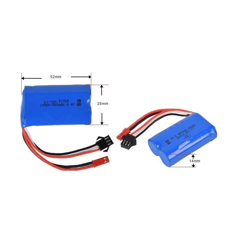 14500 500mah 6,4 v литий-ионная батарея для Wltoys 18401/18402 пульт дистанционного управления внедорожника 6,4 v зарядное устройство для радиоуправляемых игрушек автомобиля лодки Turcks