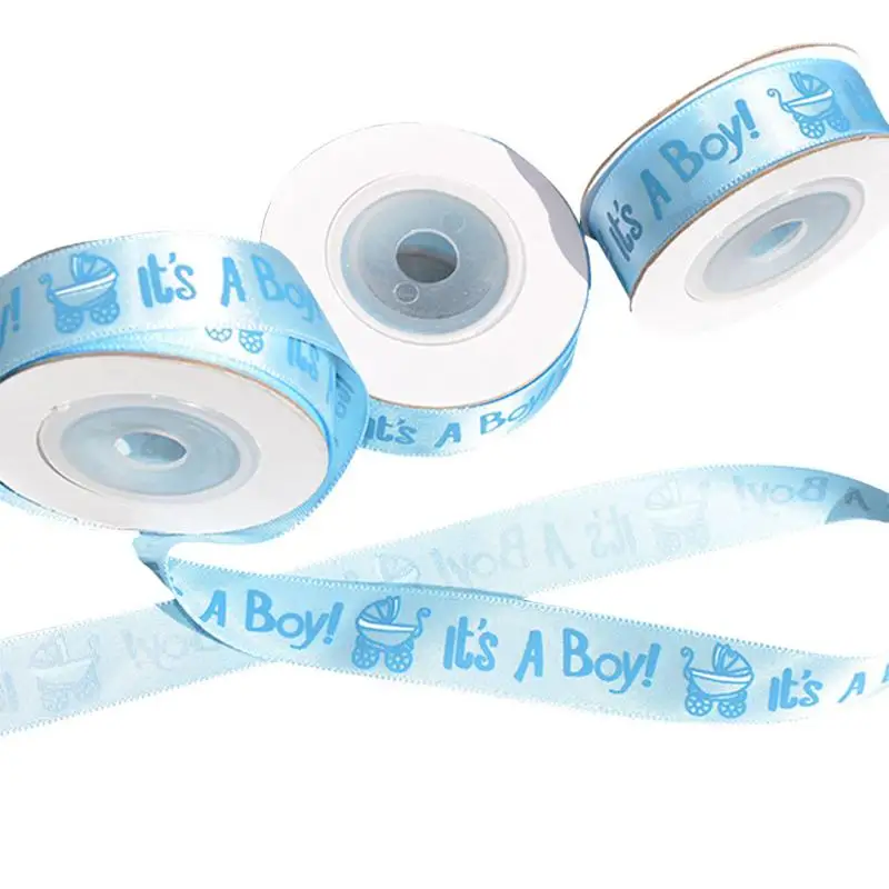 

10 Yards Boy / Girl Gift Ribbon Baby Shower Baby Baptism Decoration Ribbon Gift Packing Baby Baptism Decoration Ribbons