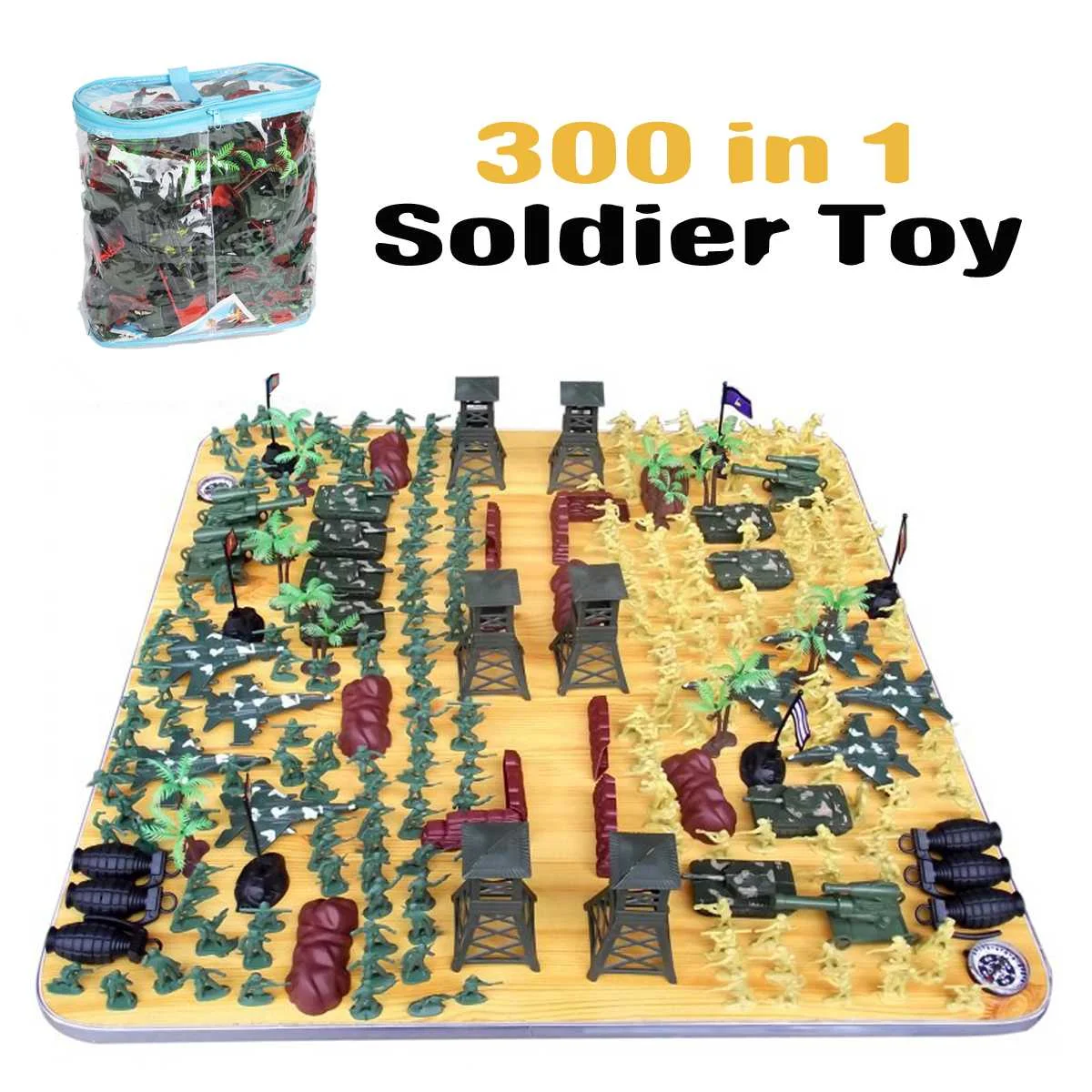  Model sandbox game Military Plastic Toy Army Men Figures & Accessories Playset Kit Gift Model Toy F