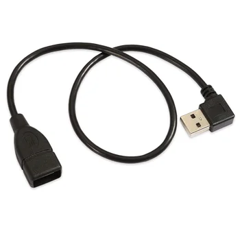 

Chenyang 480Mbps USB 2.0 A Type Male - Female Extension Cable 40cm 20cm 10cm Right Angled Left Angled 90 Degree Black