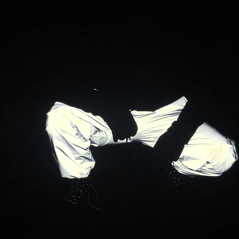 Бренд Для мужчин брюки 3м Reflective Штаны Люминесцентная в стиле «хип-хоп» Штаны Повседневное спортивный ночной Светильник джоггеры streetswear впитывает пот и Штаны