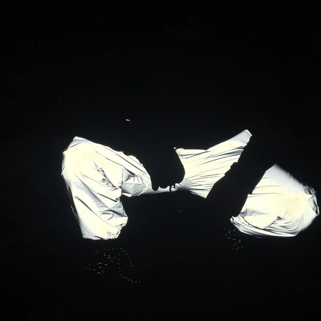 White Reflective Sweatpants Trousers 4