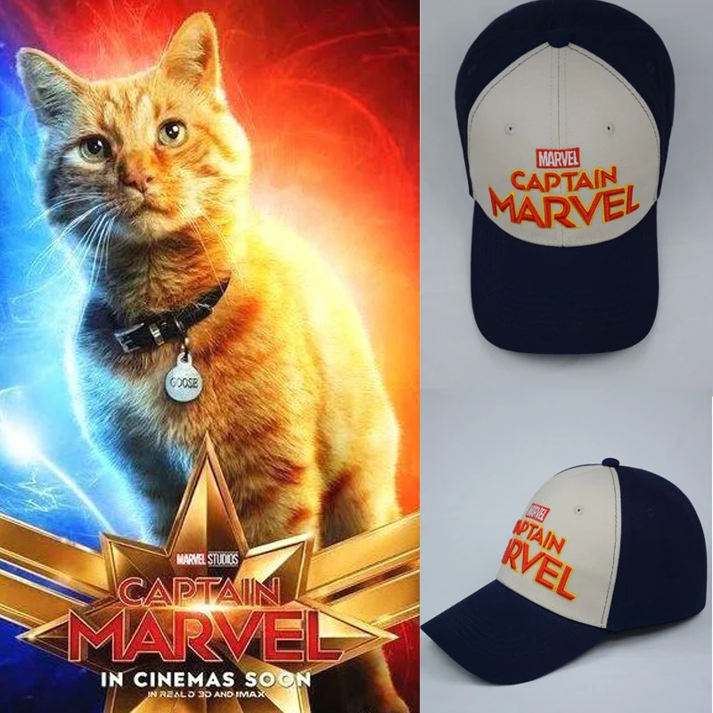 

Avengers 4 Endgame Captain Marvel Carol Danvers Cap Hip Hop Sun Hat Snapback Cosplay Hats Adjustable Advanced Baseball Caps