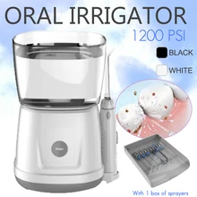 12 Вт 1000 мл портативный водный Флоссер Стоматологический Ирригатор для полости рта стоматологический спа-блок Профессиональный флосс ирригатор для полости рта с 6 наконечниками резервуар для воды