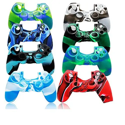 

Fashion Camouflage Silicone Rubber Skin Grip Cover Case for PlayStation 4 PS4 Controller